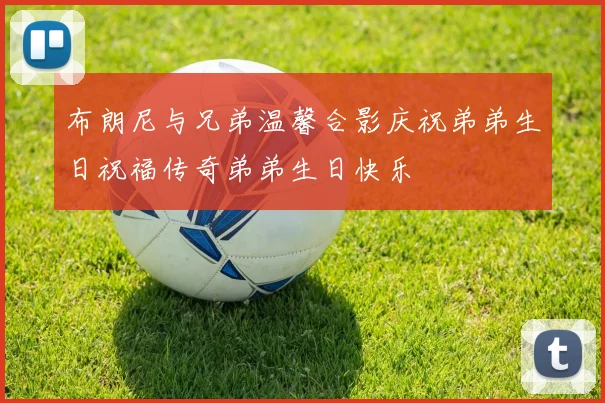 布朗尼与兄弟温馨合影庆祝弟弟生日祝福传奇弟弟生日快乐